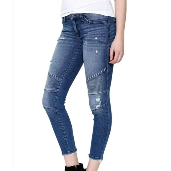 Kancan Distressed Skinny Jeans Size 5/26 - Picture 4 of 7